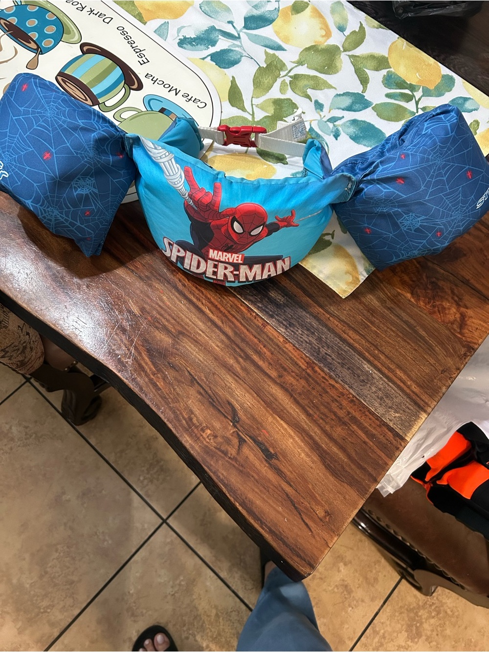 Marvel Spider-Man Kids Swim Vest in Blue and Red